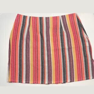 Shein multicolored striped mini skirt